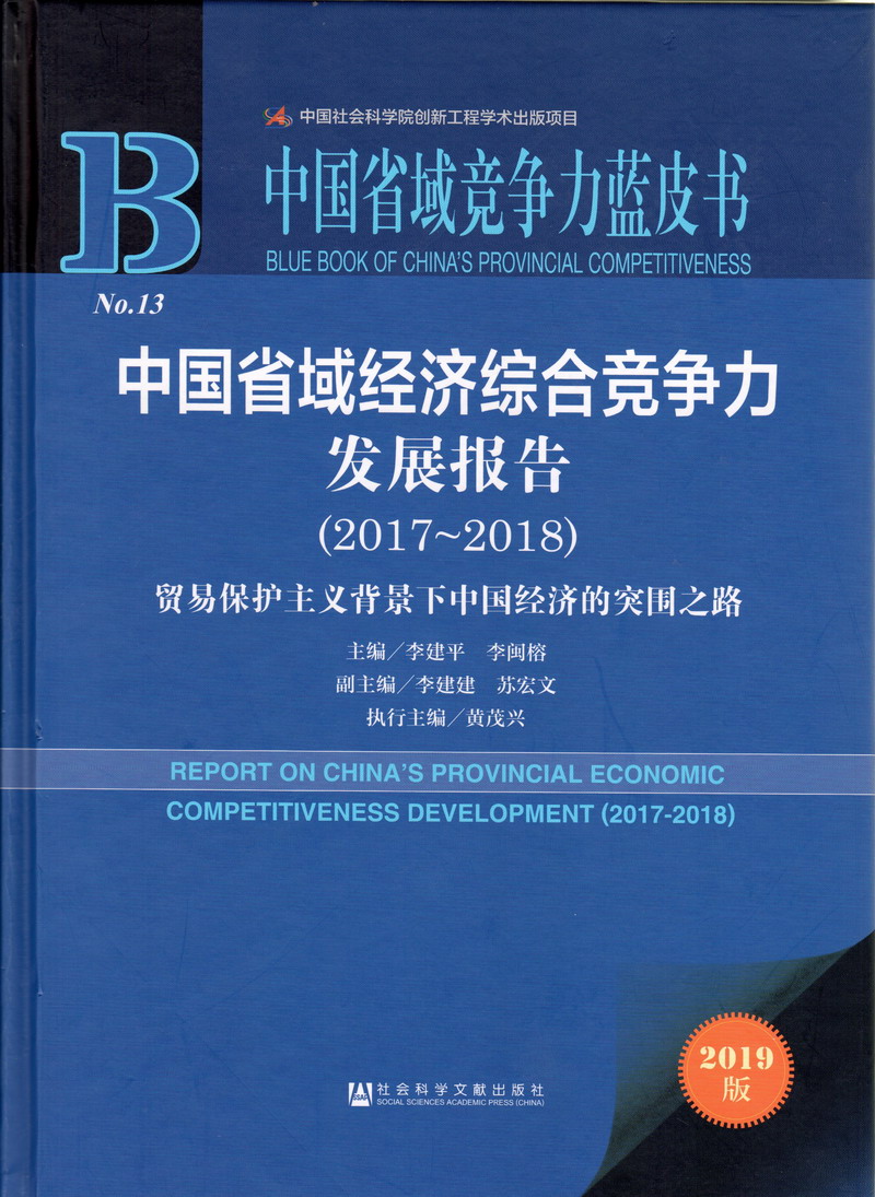 快操我的小嫩逼视频中国省域经济综合竞争力发展报告（2017-2018）